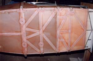Fabric on the fuselage bottom