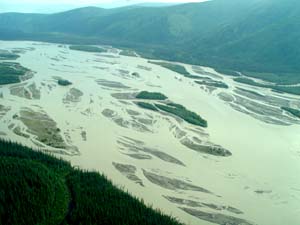 The Yukon River has become larger